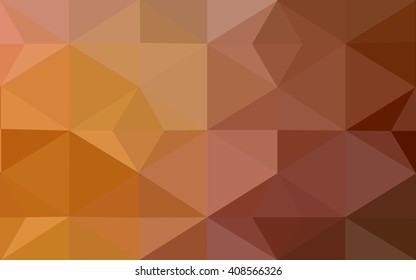 Orange polygonal pattern, which consist of triangles. Geometric background in Origami style with gradient. Triangular design for your business.