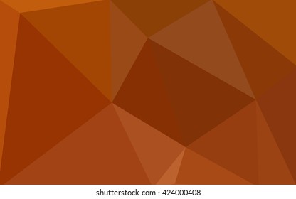 Orange polygonal pattern, which consist of triangles. Geometric background in Origami style with gradient. Triangular design for your business.