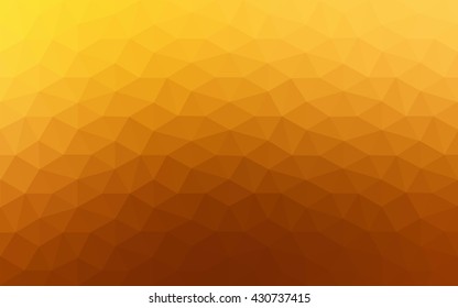 Orange polygonal pattern, which consist of triangles. Geometric background in Origami style with gradient. Triangular design for your business.