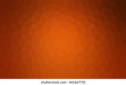 Orange polygonal pattern, which consist of triangles. Geometric background in Origami style with gradient. Triangular design for your business.