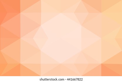 Orange polygonal pattern, which consist of triangles. Geometric background in Origami style with gradient. Triangular design for your business.