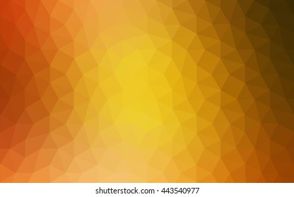 Orange polygonal pattern, which consist of triangles. Geometric background in Origami style with gradient. Triangular design for your business.