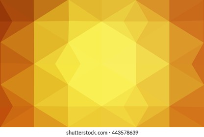 Orange polygonal pattern, which consist of triangles. Geometric background in Origami style with gradient. Triangular design for your business.