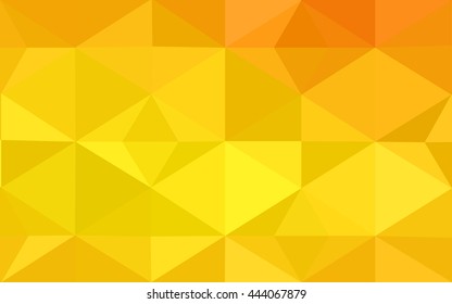 Orange polygonal pattern, which consist of triangles. Geometric background in Origami style with gradient. Triangular design for your business.
