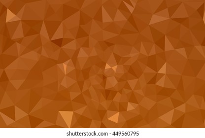Orange polygonal pattern, which consist of triangles. Geometric background in Origami style with gradient. Triangular design for your business.