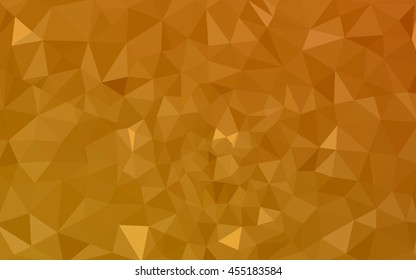 Orange polygonal pattern, which consist of triangles. Geometric background in Origami style with gradient. Triangular design for your business.