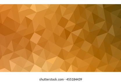 Orange polygonal pattern, which consist of triangles. Geometric background in Origami style with gradient. Triangular design for your business.