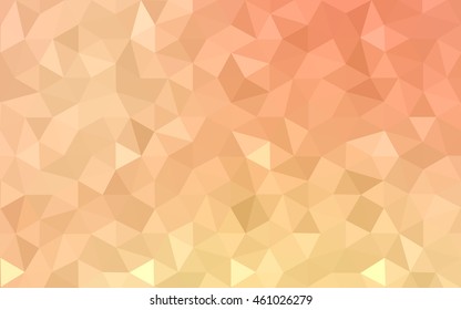 Orange polygonal pattern, which consist of triangles. Geometric background in Origami style with gradient. Triangular design for your business.