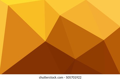 Orange polygonal pattern, which consist of triangles. Geometric background in Origami style with gradient. Triangular design for your business.