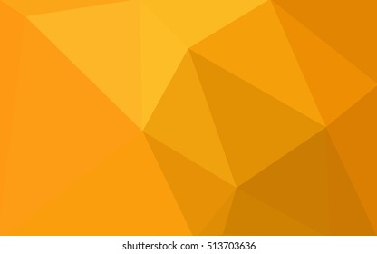 Orange polygonal pattern, which consist of triangles. Geometric background in Origami style with gradient. Triangular design for your business.