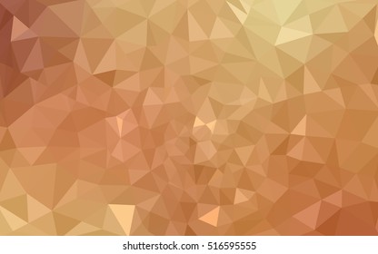 Orange polygonal pattern, which consist of triangles. Geometric background in Origami style with gradient. Triangular design for your business.