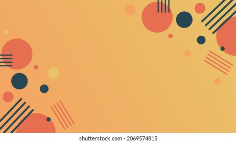 orange pop art abstract background ,this cool and cheerful image is suitable for decorating your social media banner, web pages, presentations, landing pages, etc