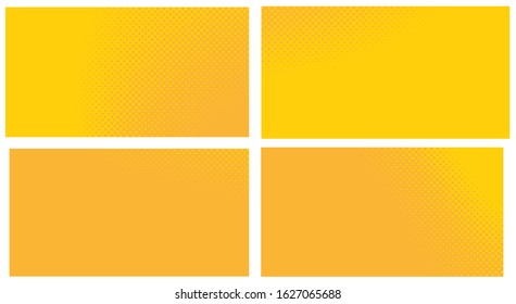 Orange pop art background. Abstract creative vector comics style blank layout template with clouds beams and isolated dots pattern. For sale banner, empty polka dots bubble, illustration for comic boo