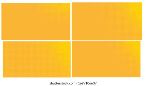Orange pop art background. Abstract creative vector dots