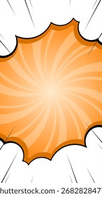 Orange Pop Art Comic Background