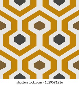 Orange porcelain tile pattern. Abstract decorative wall pattern.