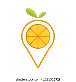 Orange position illustration