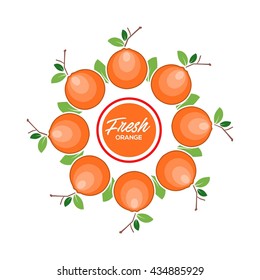 Orange poster illustration.