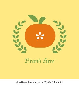 Orange Premium Logo Vector Illustration