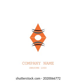 orange premium vecor logo design art
