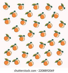 Impresión naranja sobre un fondo delicado para sus diseños