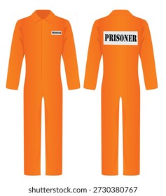 Uniforme naranja. Ilustración vectorial