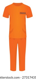 Uniforme naranja. Ilustración vectorial