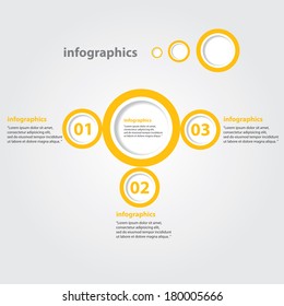 orange progress paper banners / can be used for infographics / numbered banners / horizontal cutout lines / graphic or website layout vector
