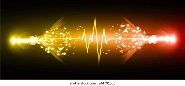 orange pulse Light Abstract Technology background for computer graphic website and internet.