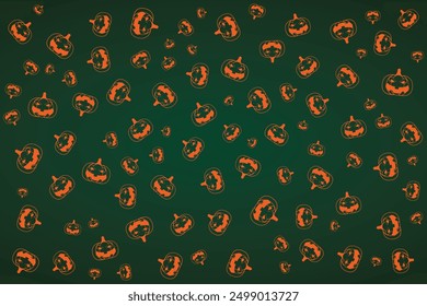 Orange Pumpkin fruit seamless background texture, Halloween festival, celebration, freshness fruit and drink, gift, present box paper, backdrop