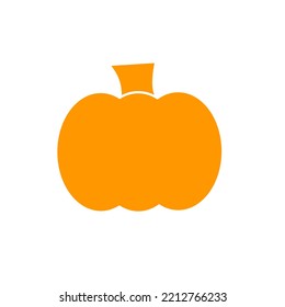icono simple de fruta de calabaza naranja, ilustración vectorial