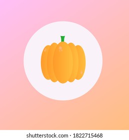 Diseño de vectores de tarjetas Halloween de calabaza naranja