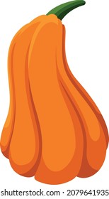Orange pumpkin. Holiday squash clipart, gourd vegetable graphic