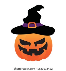 orange pumpkin monster face halloween