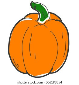 Orange Pumpkin Vector Image Png