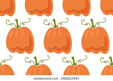 Orange Pumpkins Seamless Pattern decorations.
