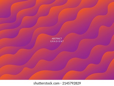orange and puple Motion Wave Abstract Background. gradient design for poster and website.