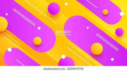 O plano de fundo abstrato roxo alaranjado sobrepõe a camada no espaço brilhante com a decoração de efeito de linhas arredondadas. Conceito de estilo diagonal de elemento de design gráfico moderno para banner web, folheto, cartão ou capa de brochura