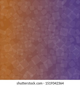 Orange and purple abstract gradient background. Geometric square design. Vector illustration.