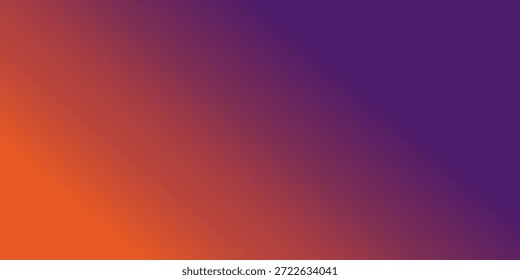 Orange purple abstract gradient background with diagonal dynamic color flow. Ideal for creative branding, posters, digital artwork, modern presentations, and expressive visual design.