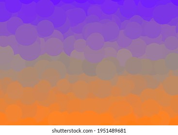 Orange and purple circles. Vector illustration.