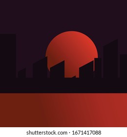 orange purple design background vector icon