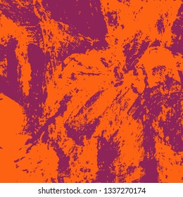 Orange purple grunge background. The texture of the brush