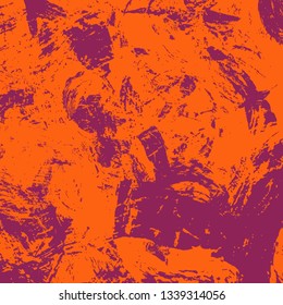 Orange purple grunge background. The texture of the brush