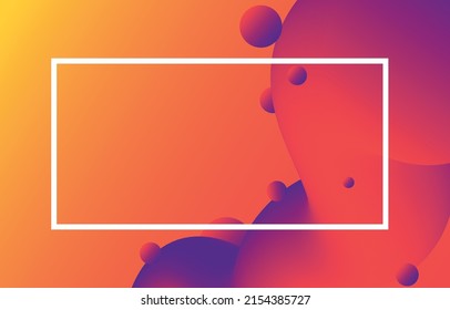 Olas líquidas naranja y púrpura. Formas de flujo geométrico con formas de flujo 3D gradiente. fondo abstracto de fluido moderno