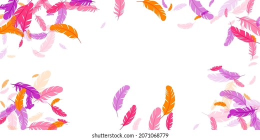 Fondo vectorial flotante de plumas negras rojas. Ilustración del desplome de pájaros en caída. Resumen fluffy suave plumage, plumas flotando aislado. Diseño gráfico de macros. Hackle de boa.