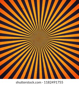 Orange and purple sun rays. Halloween background. Vector illustration eps 10.