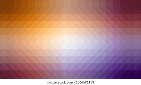 Orange and purple vector abstract triangle mosaic background, polygonal modern backdrop template design