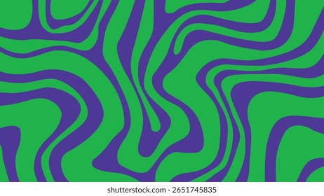 Orange and purple wavy lines blend into a vibrant, energetic abstract background with a psychedelic and bold design for creative projects.