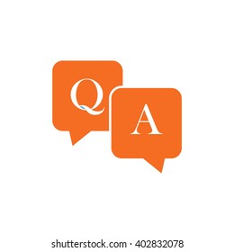 White Qa Questions Answers Icon Vector Stock Vector (Royalty Free ...